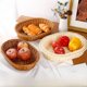 thumbnail image 3 of Cesta de frutas de ratán, pan para bocadillos, plato de frutas y verduras, almacenamiento de escritorio, cesta de flores, cesta de almacenamiento tejida a mano, 3 of 4