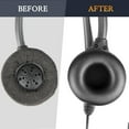thumbnail image 5 of SOULWIT 50mm Ear Pads Cushions Replacement for Plantronics HW111N/HW251N/HW261NC/HW510/HW520, H251N/H261N/H351N/H361N, Earpads for Savi W410/W420/W710/W720, Audio 310/345/478/487/626/628 - Black, 5 of 6