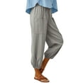 thumbnail image 4 of SLADYGLO Women High Waist Drawstring Ankle-Length Pants With Pockets, 4 of 6