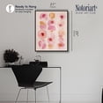 thumbnail image 4 of Blush Drops Canvas Print Bathroom Wall Art by Notoriart, Black Frame, 20 x 24, 4 of 5