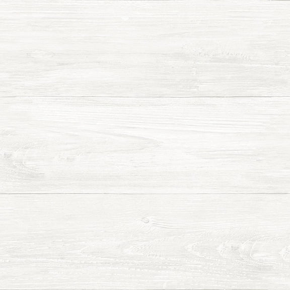 NU3129 Reclaimed Shiplap Peel Stick Wallpaper, White & Off-White