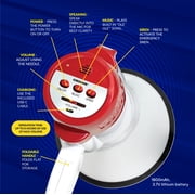 Croove Rechargeable Megaphone Bullhorn Speaker, 30-Watt, 1000 Yard Range