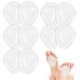 thumbnail image 1 of QualitChoice 5 Pcs Coussinet d'Avant-pied Portable Réutilisable Lavable Flexible Marche Course Talons Hauts Semelle de Chaussure de Rechange 8.5x7cm, 1 of 6