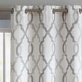 thumbnail image 3 of VCNY Home Caldwell 2-Piece Taupe Trellis Light-Filtering Polyester Window Curtain Set, 38" x 84", 3 of 5