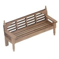 thumbnail image 3 of 1:12 Doll Accessories Miniature Garden Bench Unpainted Miniature Wooden Park Bench Doll Accessories, 3 of 3