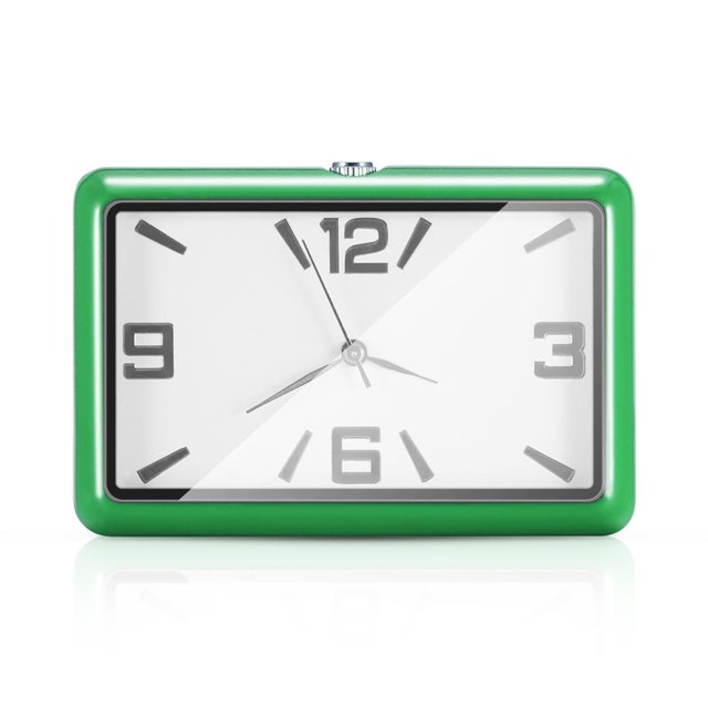 Kenally Mini automóvil Reloj de cuarzo Tablero del automóvil Reloj Adornos Vehículo Auto Interior Reloj adhesivo de moda con pegatina para automóvil Automoción decorativa y accesorios No. 4 Kenally VI009128-04