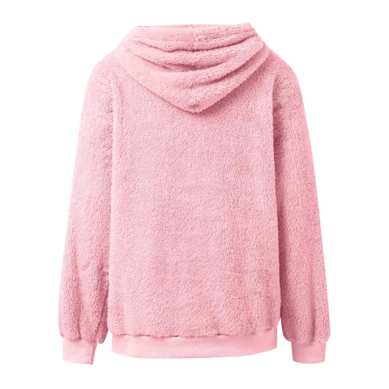 Girls Boys Hoodie with Dog Pouch Fuzzy Pet Hoodie Carrier Long Sleeve Top with Pocket Fall Winter Clothes 9-10 Years