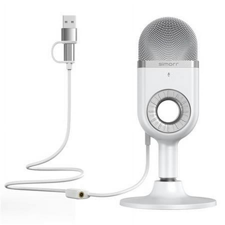 UPC: 6941590006710 | simorr Wave U1 USB Condenser Microphone (White)