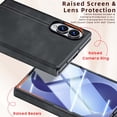 thumbnail image 4 of ELEHOLD Case for Samsung Galaxy Z Fold8, Premium Leather Texture Slim Protective Cover with Built-in HD/Privacy Screen Protector, Hinge Protection, D, 4 of 9