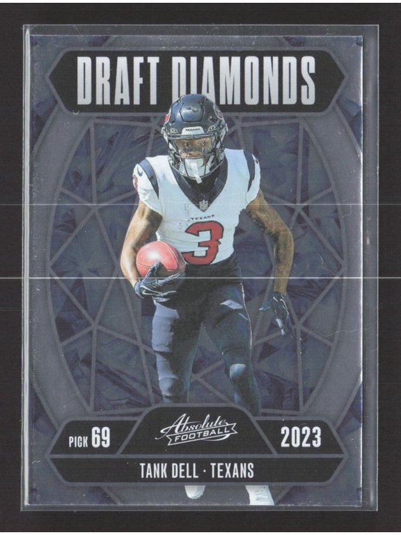 2025 Panini Absolute Football Draft Diamonds Tank Dell Houston Texans #DD-TDL Insert Football Card