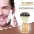 thumbnail image 2 of 2 Pack Shaving Brush for Men with Hard Wood Handle, Luxury Professional Hair Salon Tool Gifts for Men, Perfect Fathers Day Gifts from daughter, wife o, 2 of 5