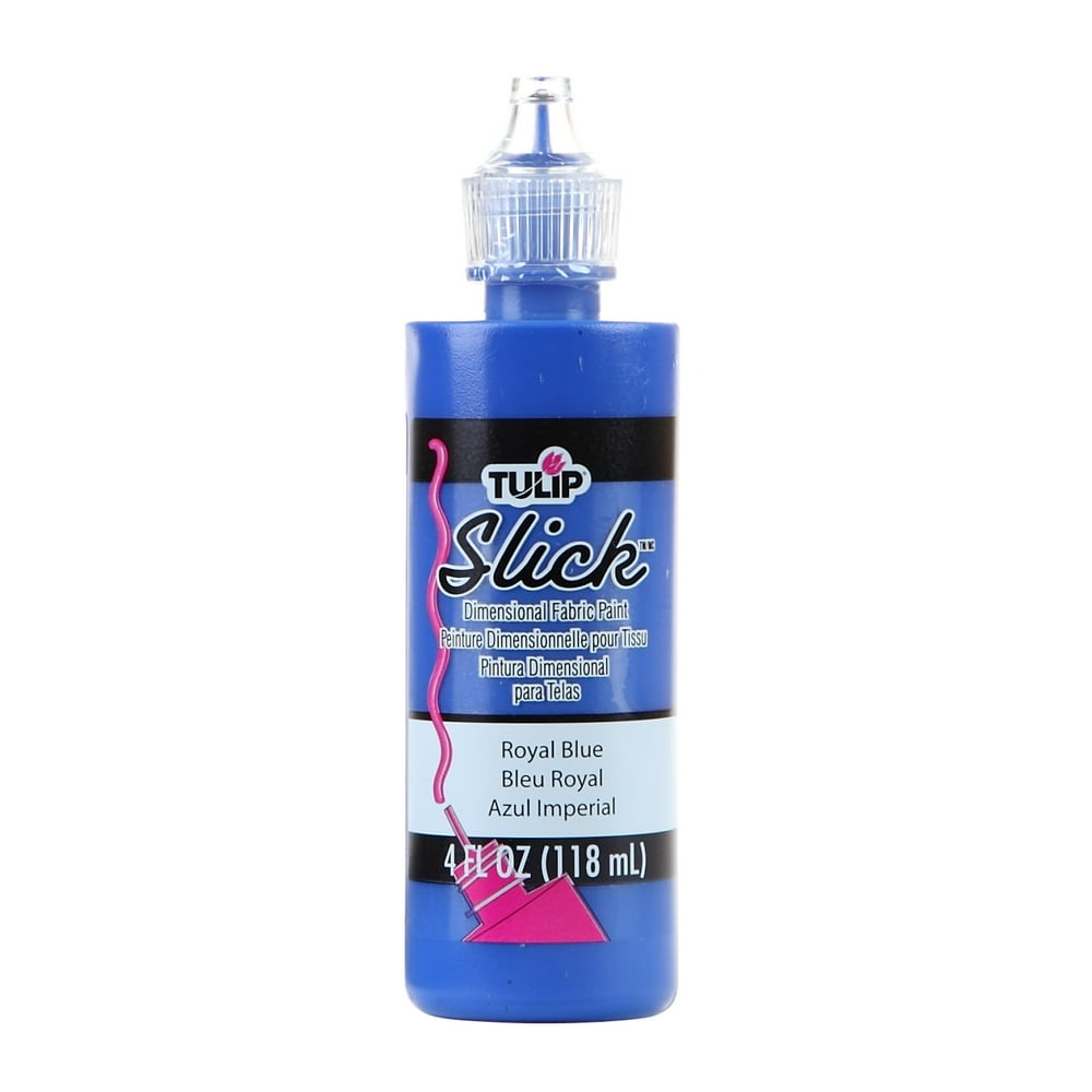 Tulip® Slick Royal Blue Dimensional Fabric Paint, 4 Fl. Oz. Walmart
