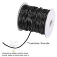 thumbnail image 3 of Unique Bargains Beading Thread Bracelet Weave Bead Craft Cord 3mm 39M/Roll (42-Yards) Decorative String, Black, 3 of 7