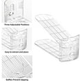 thumbnail image 4 of AIR-Shoe Slots Organizer,Adjustable Shoe Rack with Three Levels,shoe stackers for a pair of Shoes (Clear, 4 Pack), 4 of 4