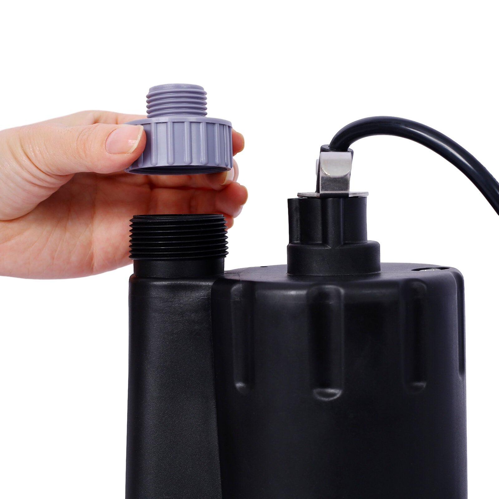 Submersible Water Pump, 1/4HP 2000GPH Thermoplastic Utility Pump Portable Electric Water Pump Sump Pump, With 10 Feet Power Cord.,