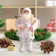 thumbnail image 1 of Ornamentos de Navidad Yotijar Colgante decoración de árboles de Navidad Decoraciones de estatuas 45 cm lentejues bncas, 1 of 7