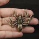 thumbnail image 2 of Araña de latón, accesorio de diseño, adorno creativo de araña, decoración de araña de latón, mini estatua de araña, 2 of 6
