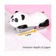 thumbnail image 5 of Grapadora de escritorio Panda de 4 piezas, grapadora con capacidad para 12 hojas, grapadora con 4000 grapas n.º 10 y color blanco y negro, 5 of 5