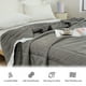 thumbnail image 4 of Edredón de verano de 200 x 150 cm, ligero, de fibra de poliéster, con diseño de encaje fresco | Funda de cama transpirable, suave y fresca para noches cálidas | Ropa de cama decorativa lavable para, 4 of 6