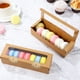 thumbnail image 5 of 50 pcs cajas de macarrones kraft con ventana de pantalla transparente Cajas de envasado de panadería de macarrones pequeños contenedores con pegatinas, 5 of 7