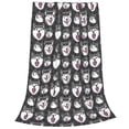 thumbnail image 2 of Balery Husky Manta de Felpa Suave y Acogedora – Cobija de Franela Aterciopelada para Cama, Lavable y Cálida para Sofá, Mascotas, Transpirable-80"x60", 2 of 7