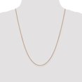 thumbnail image 2 of Auriga Fine Jewelry 14K Rose Gold 0.9mm Box Chain Necklace 24inch for Women, 2 of 5