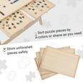 thumbnail image 6 of 1500 Pcs Wooden Folding Puzzle Table , 34" x 26" Jigsaw Wooden Puzzle Board with 4 Sliding Drawers and Puzzle Cover Jigsaw Puzzle Table for Adults Birthday Gift for Family, 6 of 8