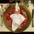 thumbnail image 2 of Christmas Napkin Rings Set of 12, Napkin Rings Holders for Dining Table Setting - Wedding Receptions, Thanksgiving and Home Kitchen for Casual or Formal (Hun he Ring 12), 2 of 7