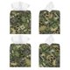 thumbnail image 2 of Fotbe Green Skulls Porta Pañuelos Decorativo de Cuero, Caja Cuadrada Moderna para Pañuelos Faciales, Organizador y Dispensador 5x5x5'', 2 of 7