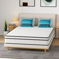 thumbnail image 2 of YRLLENSDAN Full Size Mattress in a Box, Foam Spring Hybrid Mattress, Medium Firm Full Mattress 10 Inch, Fiberglass Free Mattress Full Size Double Bed Mattress, 2 of 9