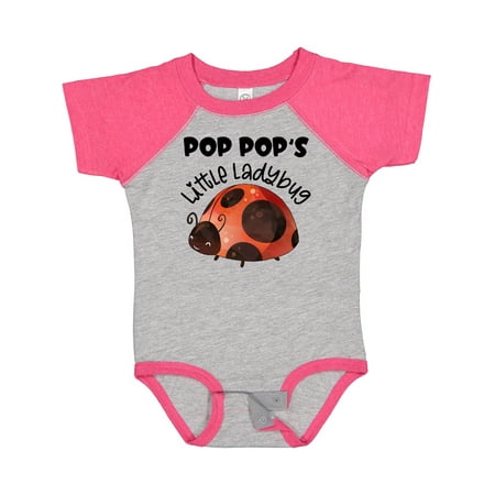 

Inktastic Pop Pop s Little Ladybug Boys or Girls Baby Bodysuit