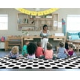 thumbnail image 2 of Flagship Carpets School Girl Style Simply Stylish Polka Dot Classroom Area Rug, 7'6"x12', 2 of 6