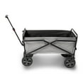 thumbnail image 4 of Seina 150lb Capacity Folding Steel Outdoor Utility Wagon Cart, Gray/Black, 4 of 12