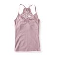 thumbnail image 2 of Aeropostale - Camiseta sin mangas con espalda de encaje para mujer, color morado, talla XS Aeropostale Cami, 2 of 2