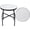 White, variant on Mosaic Outdoor Side Table - Small Patio Table Coffee Outside Accent Tables Round End Plant Tables for Bistro Balcony Porch Outdoor Benches