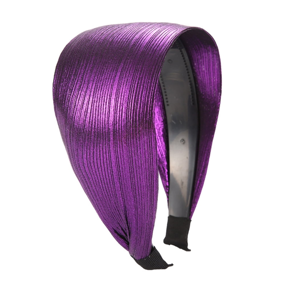 Shiny Silk Cloth Headbands for Women Korean Style Wide Headbands With