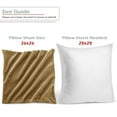 thumbnail image 3 of Nestl Velvet Throw Pillow Covers Solid Square Soft Decorative Pillow Cover for Sofa, 24" x 24", Mocha Brown, Pack of 2, 3 of 8