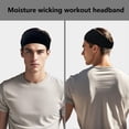 thumbnail image 4 of Paquete de 6 Bandas Deportivas para Hombres, Bandas para Sudor, Bandas para el Sudor Deportivas, Bandas para el Entrenamiento de Hombres, Ciclismo, Correr, Fitness, Gimnasio, Yoga, 4 of 5
