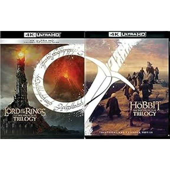 Lord of the Rings / Hobbit, The: Motion Picture Trilogy (Extended & Theatrical 2-Sets) (4K Ultra HD)