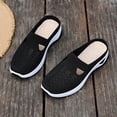 thumbnail image 5 of Ladies Breathable Mesh Soft Sole Closed Toe Orthopedic Shoes for Women Summer Fashionable Versatile Casual Trendy Shoes Black 8 [EU-40], 5 of 6