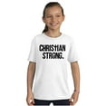thumbnail image 4 of Christian Strong Religious Faith Crewneck T Shirts Boy Girl Teen Brisco Brands S, 4 of 6