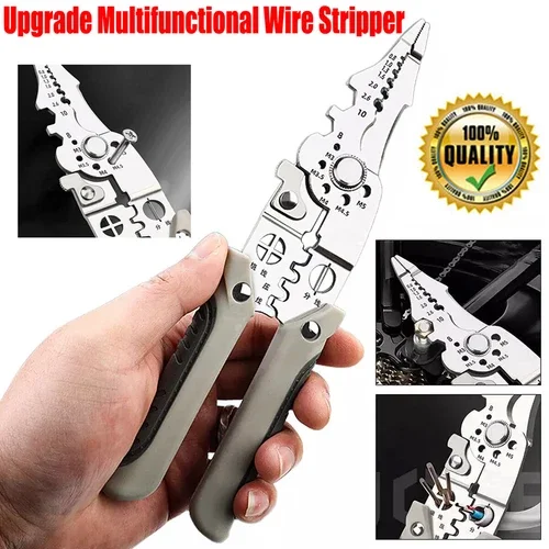 Multifunctional Adjustable Wire Stripper Cutter Crimper Terminal Tools Pliers Us