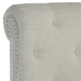 thumbnail image 6 of SAFAVIEH Hathaway Modern Tufted Bed Frame with Nail Heads, Twin, Light Grey, 6 of 7