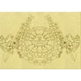 thumbnail image 1 of Ahgly Company Indoor Rectangle Patterned Sun Yellow Area Rugs, 5' x 8', 1 of 6