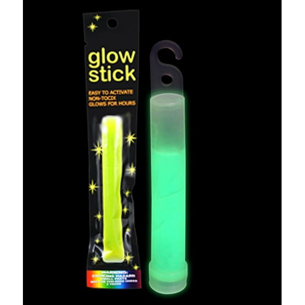 6 Inch Retail Packaged Glow Stick Green