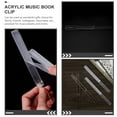 thumbnail image 5 of Raindrops Music Stand Page Clip Spring Steel For Performance 1 Pair 8.5x0.6in, 5 of 6