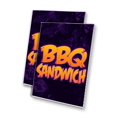 thumbnail image 1 of BBQ Sanwhich (24" X 36") 4mm Corrugated Plastic Panel, Graphics Applied To 1 Side (Pk of 2), 1 of 4