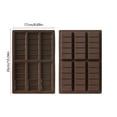 thumbnail image 3 of TOPRenddon 2-Pack Silicone Chocolate Molds | 10x7" Baking Trays for Candy & Desserts | Freezer & Microwave Safe | Non-Stick Bar Slab Maker | BPA Free, 3 of 6