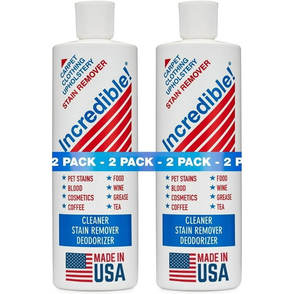 Stain Remover - Instant Spot Remover For New and Old Stains - Blood, Red Wine, Coffee, Urine, Cosmetics, Pet Stains and Odor Eliminator - Carpets, Mattress, Laundry, 16.oz (2 Pack)