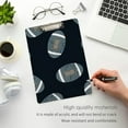 thumbnail image 5 of FMSHPON Footballs Clipboard Hardboard Wood Nursing Clip Board and Pull for Standard A4 Letter 13x9 inches, 5 of 7